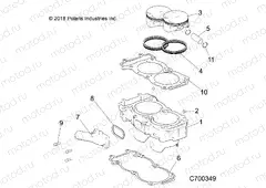 ENGINE | ENGINE, CYLINDER AND PISTON - R19RRU99/A/B (C700349)