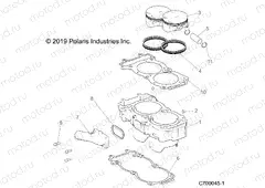 ENGINE | ENGINE, CYLINDER AND PISTON - R20RRE99F1/F9/FK/S99C1/C9/CK/S99F1/F9/FK/P99CF/FF (C700045-1)