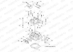 ENGINE | ENGINE, CYLINDER HEAD - A10GJ45AA (49ATVCYLINDERHD07OUT525)