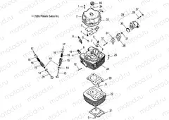 ENGINE | ENGINE, CYLINDER HEAD - A13PB20AF (49ATVCYLINDERHD09PHX)