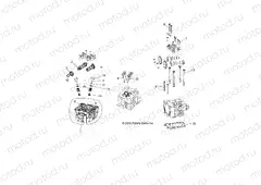 ENGINE | ENGINE, CYLINDER HEAD, CAMS and VALVES - R13VH57AD/6EAK (49RGRCYLINDERHD13RZR570)