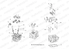 ENGINE | ENGINE, CYLINDER HEAD, CAMS and VALVES - R21MAE57D7 (49RGRCYLINDERHD14570)