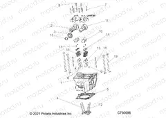ENGINE | ENGINE, CYLINDER HEAD, CAMS and VALVES - R23M4A57B1/EB4/B9 (C730096)