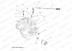 ENGINE | ENGINE, DIPSTICK and OIL FILTER - A15S6A76FA (49ATVDIPSTICK08SP800EFI)