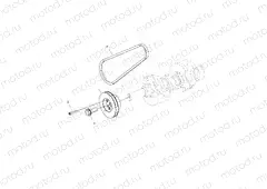 ENGINE | ENGINE, DRIVE PULLEY and DRIVE BELT - R16RVAD1A1 (49RGRPULLEY15DSL)
