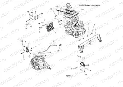 ENGINE | ENGINE, ENGINE MOUNTING - A17DCE87AU (101113)