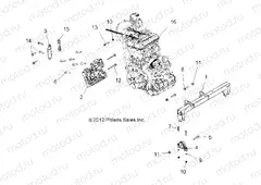 ENGINE | ENGINE, ENGINE MOUNTING - R15RTE87FA (49RGRENGINEMTG13900XP)