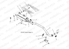 ENGINE | ENGINE, EXHAUST - A09BG50AA (49ATVEXHAUST08SCRAM)