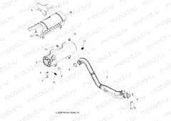 ENGINE | ENGINE, EXHAUST - A09ZN85/8X ALL OPTIONS (49ATVEXHAUST09SPXP850)