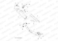 ENGINE | ENGINE, EXHAUST - A15SVA85AD (49ATVEXHAUST13850SCRAM)