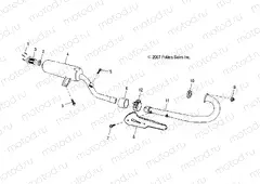 ENGINE | ENGINE, EXHAUST - A18YAP20A8/N8 (49ATVEXHAUST08PHX)