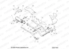 ENGINE | ENGINE, EXHAUST - A21SEE57K2 (C0211340)