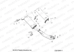 ENGINE | ENGINE, EXHAUST - A21SXE85A9/AF/AP/CA9/CAF/CAP (C0210547-1)