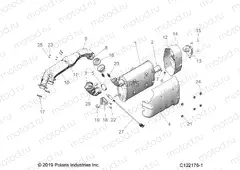 ENGINE | ENGINE, EXHAUST - A22SLE95FJ/S95CJ/S95FJ (C102176-1)