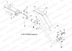 ENGINE | ENGINE, EXHAUST - R13RH50AG/AH/AM/AR (49RGREXHAUST10400)