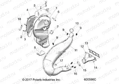 ENGINE | ENGINE, EXHAUST - S20FJB8/FJE8/FJP8 ALL OPTIONS (600590C)