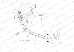 ENGINE | ENGINE, EXHAUST SYSTEM - R12VH57AD (49RGREXHAUST12RZR570)