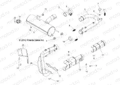 ENGINE | ENGINE, EXHAUST SYSTEM - R13VE76FX/FI (49RGREXHAUST13RZRS)