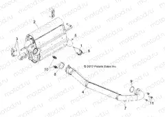 ENGINE | ENGINE, EXHAUST SYSTEM - R13VH57FX (49RGREXHAUST13RZR570I)