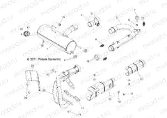 ENGINE | ENGINE, EXHAUST SYSTEM - R13VH76AC/AD/AN/AS/EAI (49RGREXHAUST12RZR)