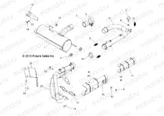 ENGINE | ENGINE, EXHAUST SYSTEM - R13XE76AD/EAI (49RGREXHAUST11RZRSI)