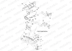 ENGINE | ENGINE, EXHAUST SYSTEM - R13XT9EFX (49RGREXHAUST11RZR875)