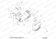 ENGINE | ENGINE, EXHAUST SYSTEM - R21RRE99FP/F9 (C700990)