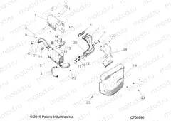 ENGINE | ENGINE, EXHAUST SYSTEM - R22RRE99JA (C700990)