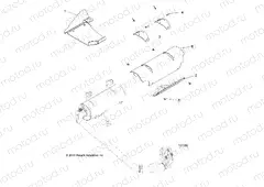 ENGINE | ENGINE, EXHAUST SYSTEM SHIELDS - A19DAE57A4 (101188)