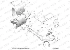 ENGINE | ENGINE, EXHAUST SYSTEM - Z20A5K87BG (C0701887)