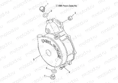 ENGINE | ENGINE, FLYWHEEL COVER - A09BA50FA (49ATVFLYWHEEL09SCRAM)