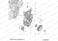 ENGINE | ENGINE, FRONT COVER ASSEMBLY - T20AAPHD/RHB ALL OPTIONS (C1206169-1)