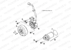 ENGINE | ENGINE, GENERATOR and STARTING MOTOR - A13FA09AA (49ATVGENERATOR07OTLW90)