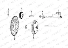 ENGINE | ENGINE, KICK START - A15YAK05AD/AF (49ATVSTARTER207OTLW90)