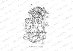 ENGINE | ENGINE, LONG BLOCK - A17SES57C1/C2/C7/CL/E1/E2/E7/EL/SET57C1/C2/E1/E2