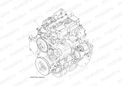 ENGINE | ENGINE, LONG BLOCK - R13TH90DG (49RGRLB1204209)