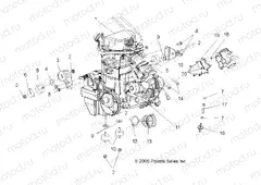 ENGINE | ENGINE, MOUNTING - A07MH76FA (49ATVENGINE800EFI)
