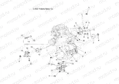 ENGINE | ENGINE, MOUNTING - A09BA50FA (49ATVENGINEMTG08SCRAM2X4)