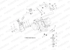 ENGINE | ENGINE, MOUNTING - A09MN50ET (49ATVENGINEMTG09SP500)