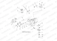 ENGINE | ENGINE, MOUNTING - A10DH50AX/AZ (49ATVENGINEMTG10SP500TRG)