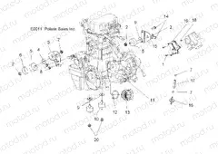 ENGINE | ENGINE, MOUNTING - A12CF76FF (49ATVENGINEMTG12SP6X6)