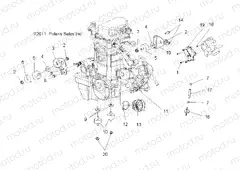 ENGINE | ENGINE, MOUNTING - A15S6A76FA (49ATVENGINEMTG136X6)