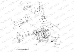 ENGINE | ENGINE, MOUNTING - R08RB50AA (49RGRENGINEMTG082X4)