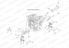 ENGINE | ENGINE, MOUNTING - R13TH90DG (49RGRENGINEMTG11900D)