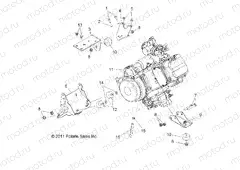ENGINE | ENGINE, MOUNTING - R13WH50AG/AH/AR/AX (49RGRENGINEMTG12500CREW)