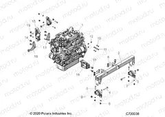 ENGINE | ENGINE, MOUNTING - R22RRED4FA/NA/SCA/SCM (C730038)