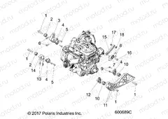 ENGINE | ENGINE, MOUNTING - S20FJB8/FJE8/FJP8 ALL OPTIONS (600689C)