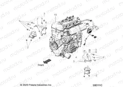 ENGINE | ENGINE, MOUNTING - T22AASGDAA/BA/SHDAA/BA/TGDAA/AB/BA/BB/THDAA/AB/BA/BB/LHDAR/BR/CR/LGDAR/BR/CR (500111C)