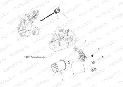ENGINE | ENGINE, OIL FILTER and DIPSTICK - R13VH57AD/6EAK (49RGROILFILTER12RZR570)