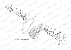 ENGINE | ENGINE, OIL PUMP and WATER PUMP - R13TH76/7E ALL OPTIONS (49RGROILPUMP13800EFI)